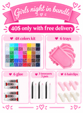 Girls night in bedazzling bundle for 6 persons