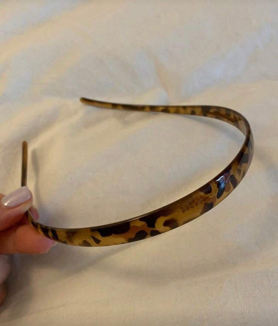 Leopard print curved headbands