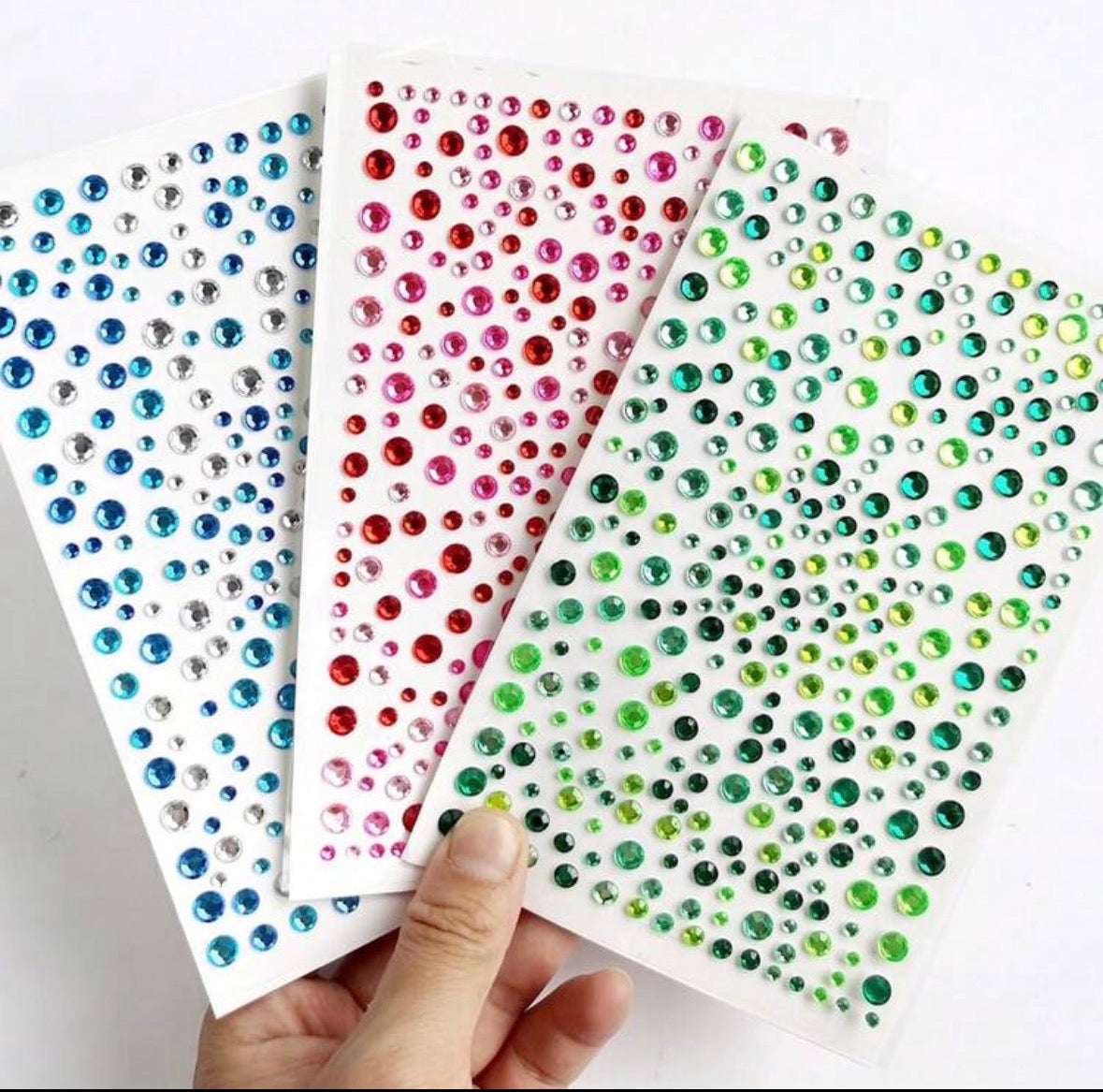 Mini gem stickers - 1 sheet