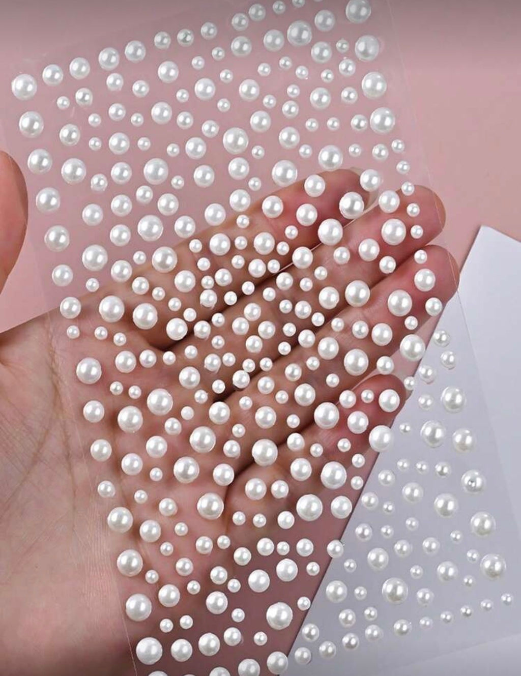 Fake pearl stickers - 1 sheet