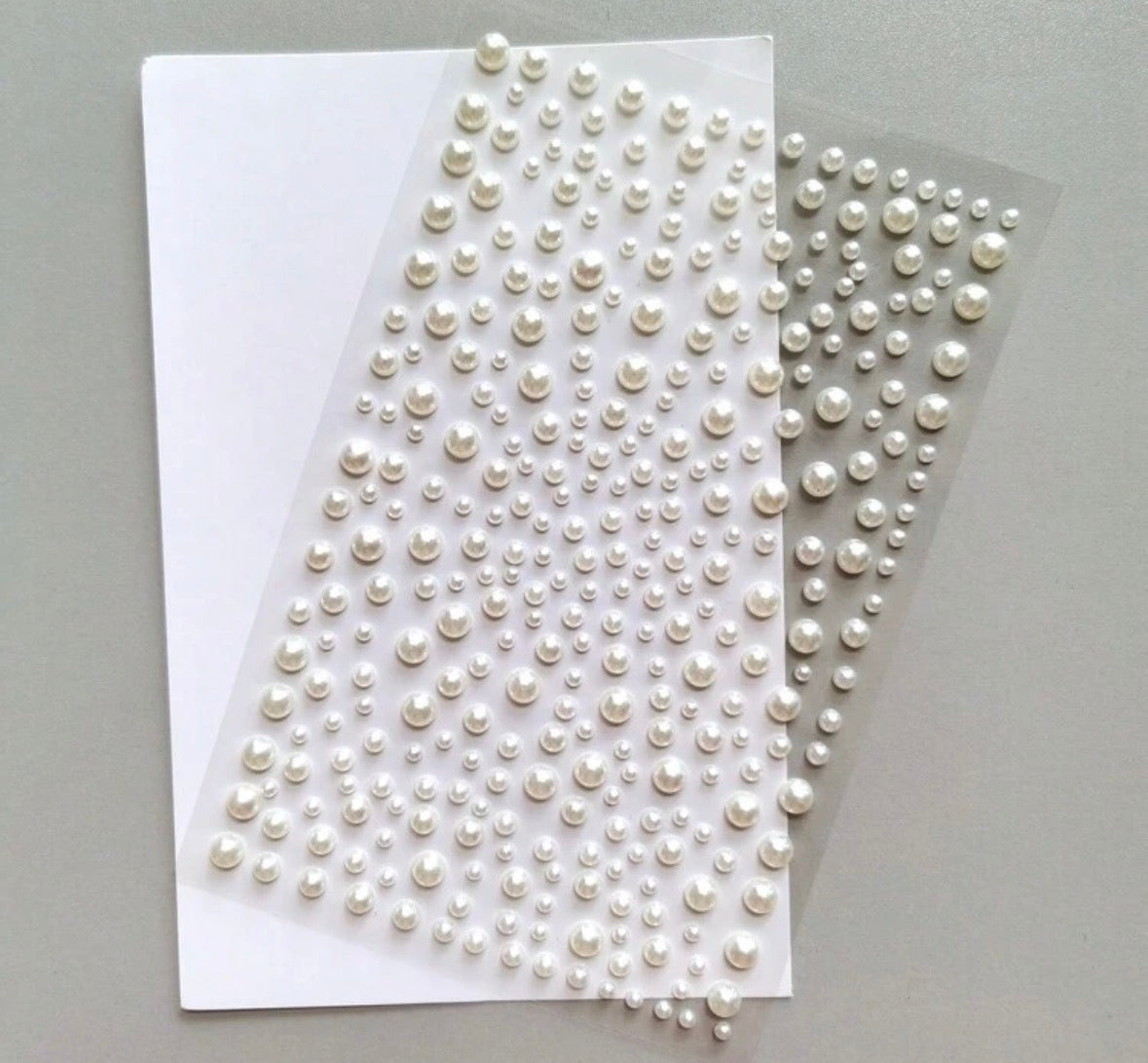 Fake pearl stickers - 1 sheet