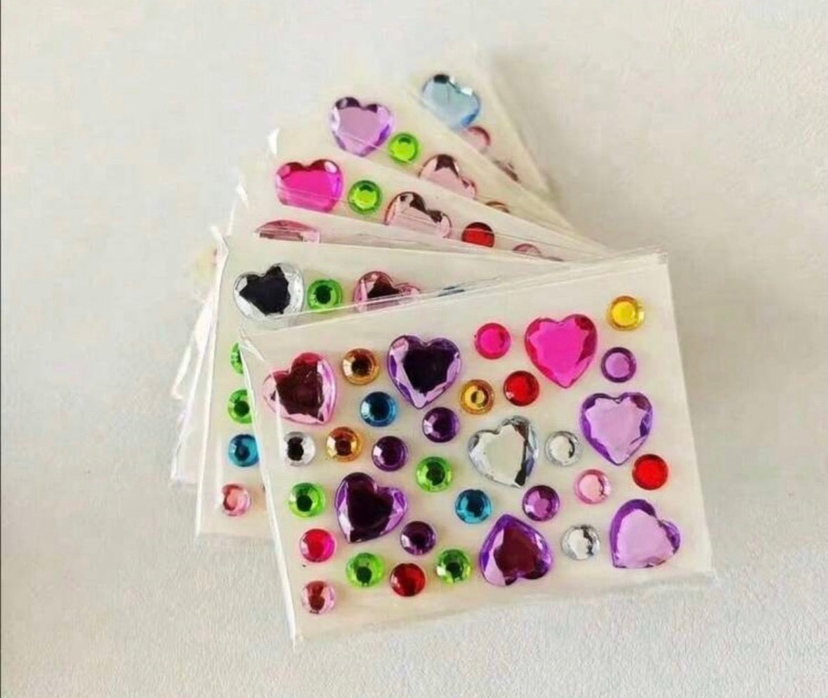 Heart gems - 1 sheet