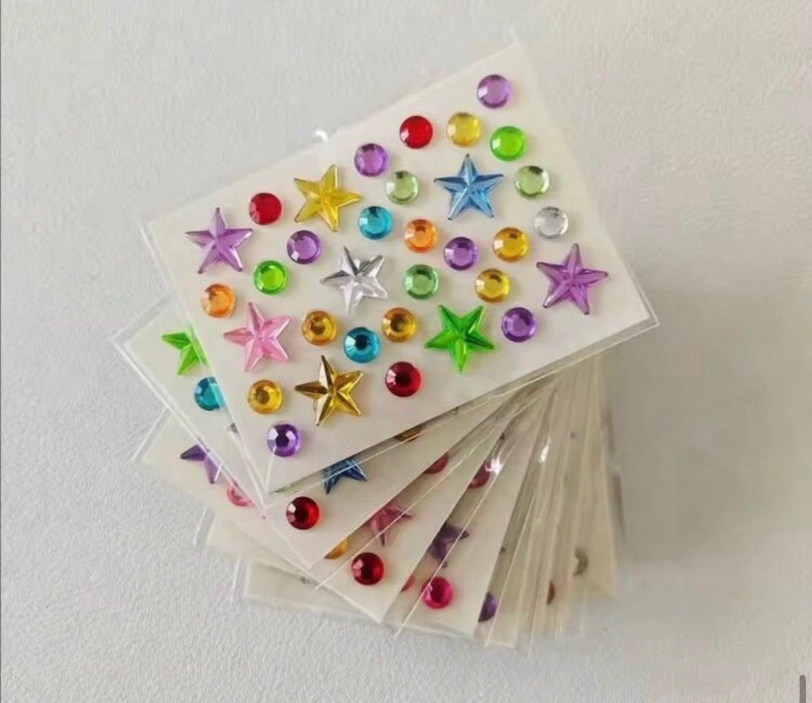 Star gem stickers - 1 Sheet