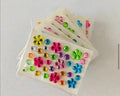 Flower gem stickers - 1 sheet