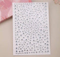 silver gem stickers - 1 sheet