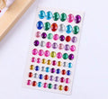 oval shaped gem stickers - 1 sheet