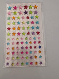 colorful star shaped gem stickers