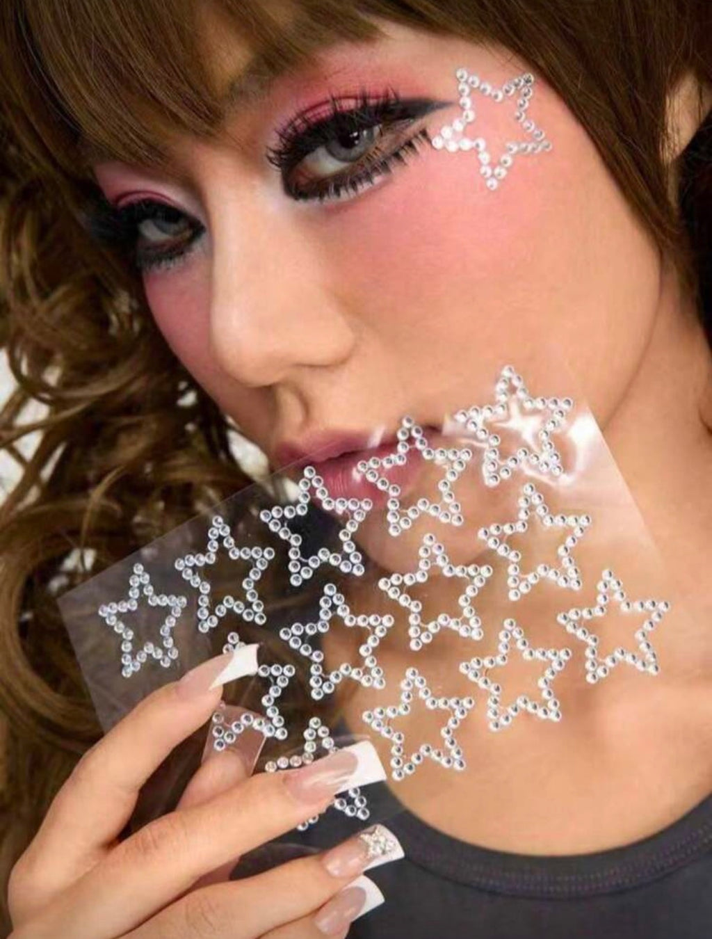 Large stars bedazzling stickers - 1 Sheet