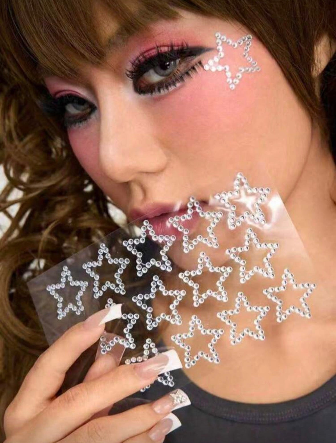 Large stars bedazzling stickers - 1 Sheet