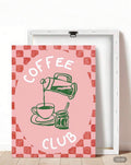 Coffee club - Painting on canvas to bedazzle