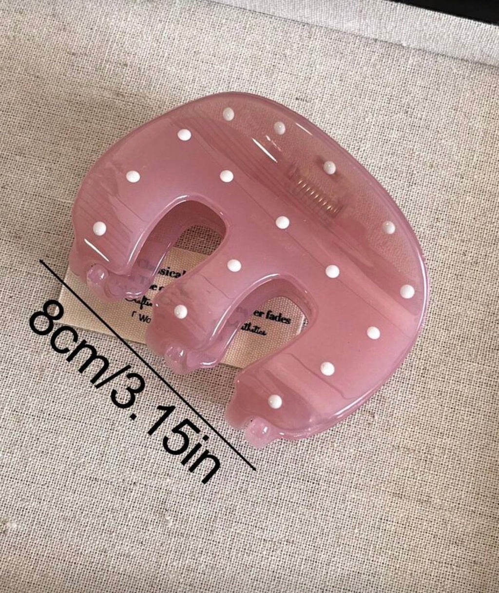 polka dot claw clips