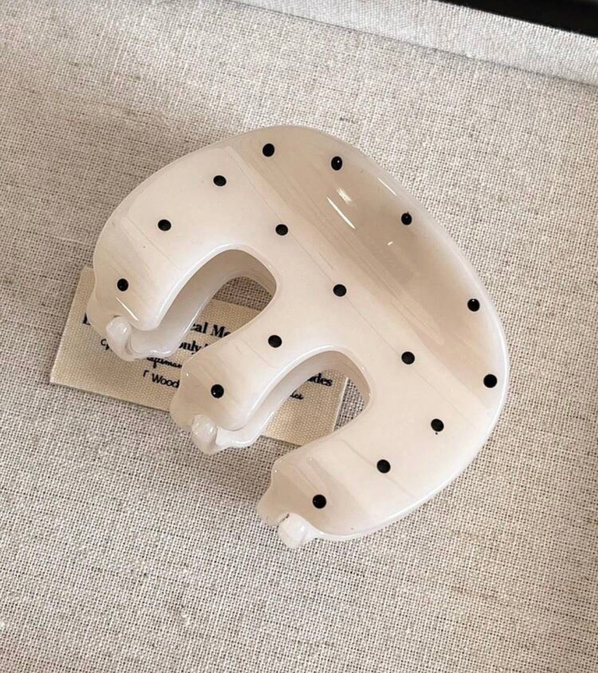 polka dot claw clips
