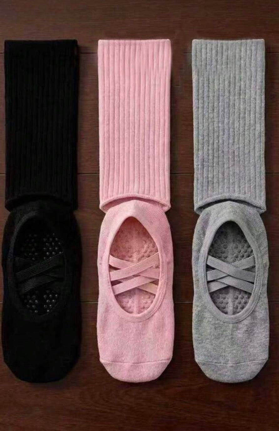 Pilates and lagree socks with leg warmers