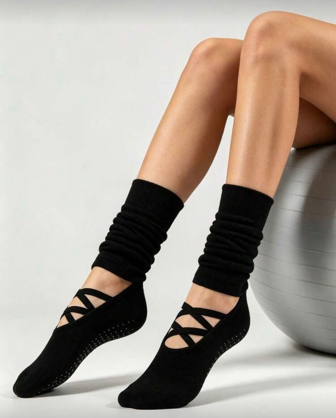 Pilates and lagree socks with leg warmers