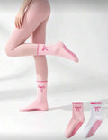 cute bow pilates socks