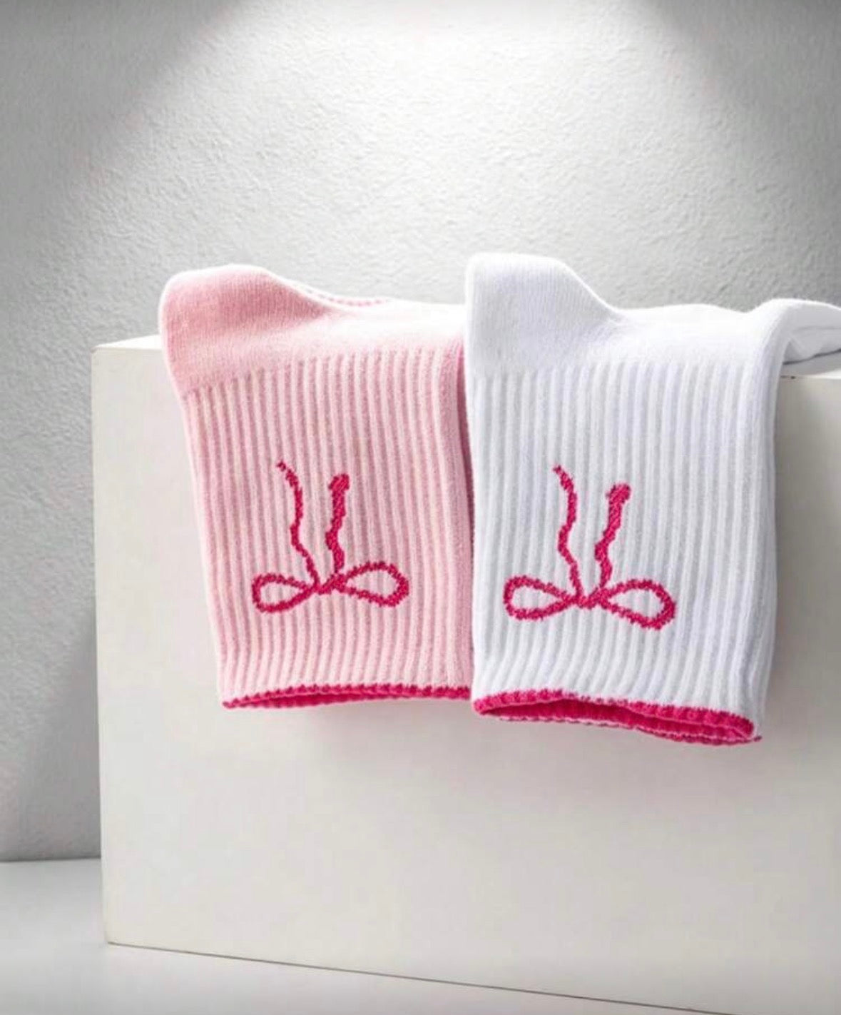 cute bow pilates socks