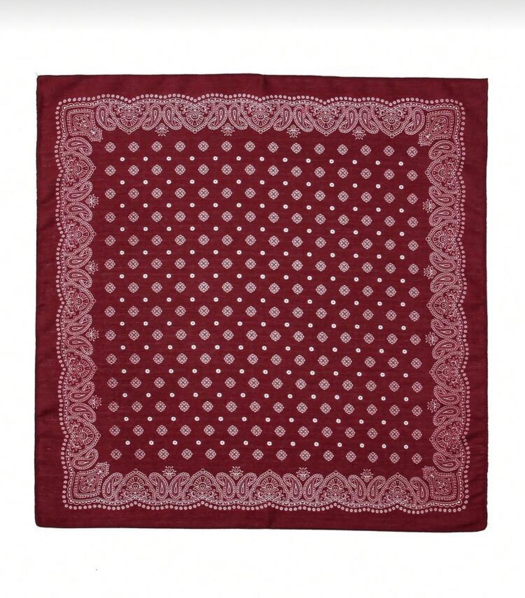 Paisley print scarf - 70 cm