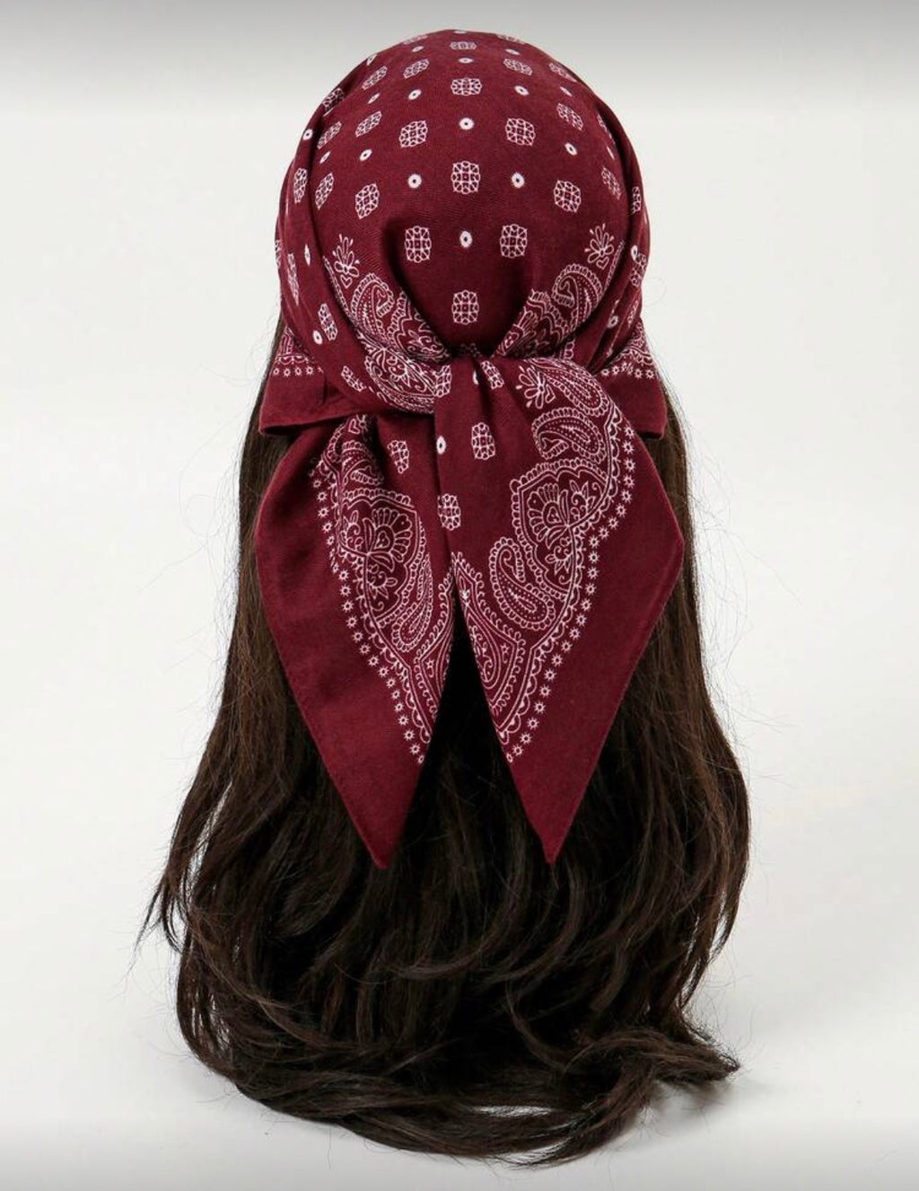 Paisley print scarf - 70 cm