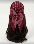 Paisley print scarf - 70 cm